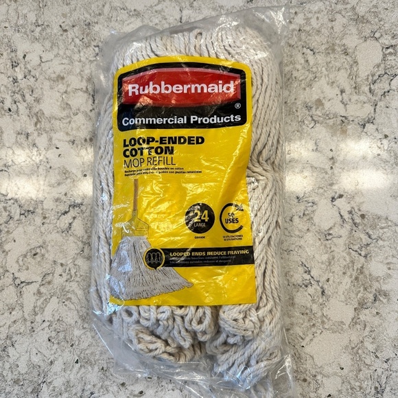 New Rubbermaid Loop ended Cotton Mop Refill - Picture 1 of 4